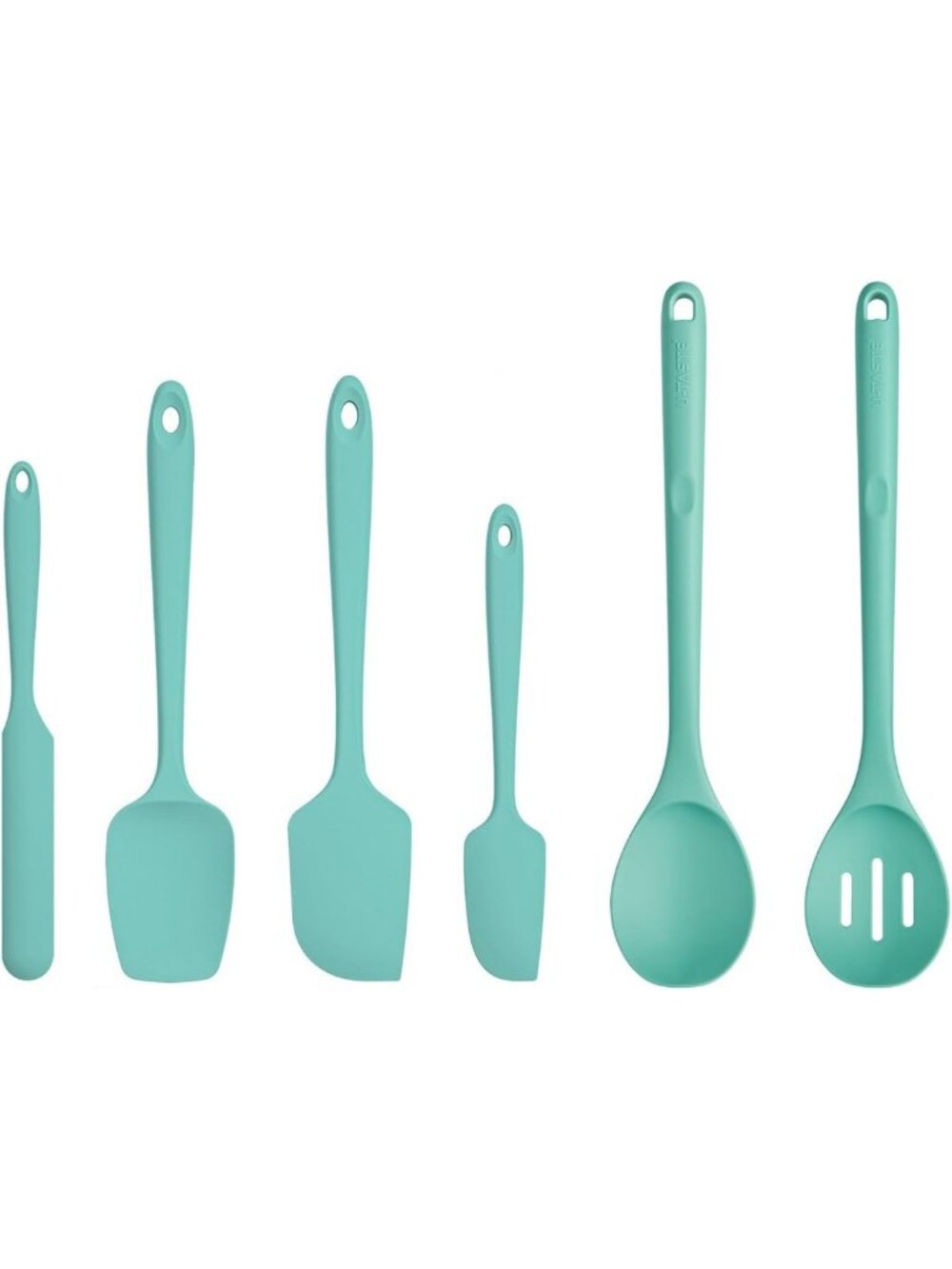 High-Heat Resistant Silicone Spatula & Spoon Set, Non-Stick, BPA Free, 6-Piece